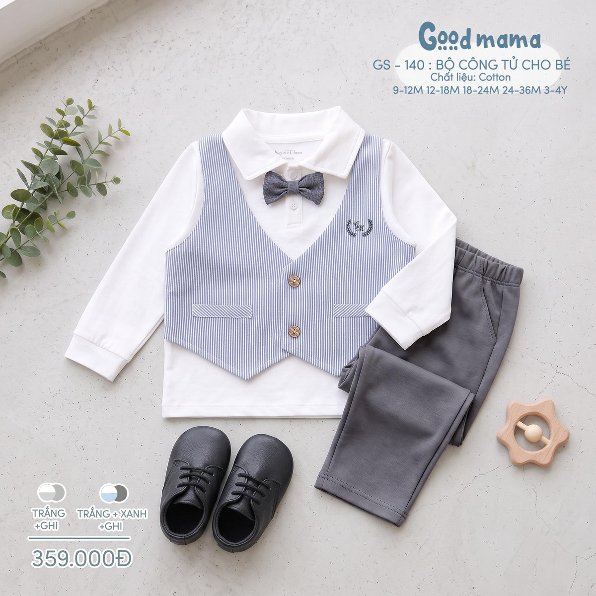 GS-140: BỘ CÔNG TỬ CHO BÉ – LỊCH LÃM, GỌN GÀNG CHO NHỮNG DỊP ĐẶC BIỆT