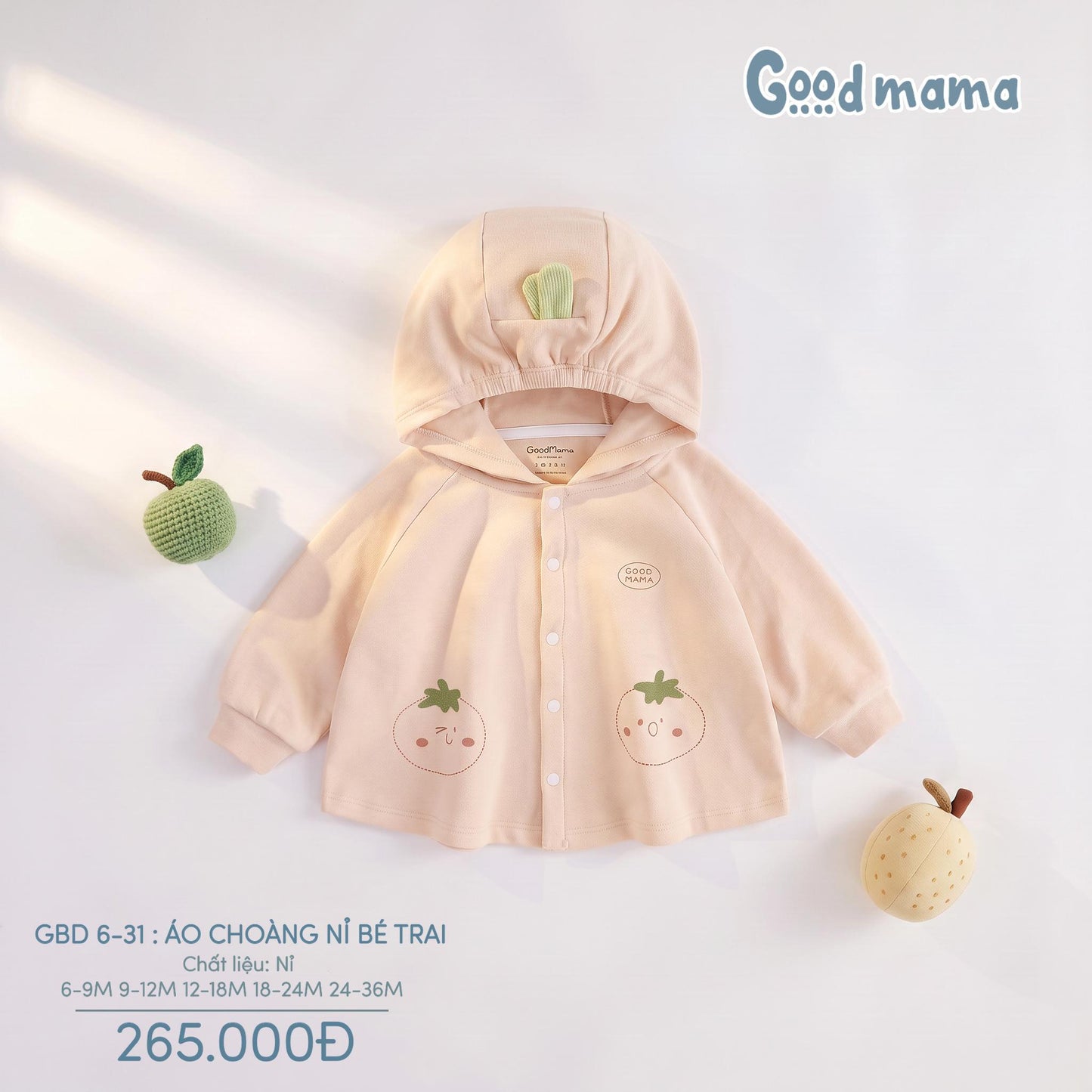 GBD 6-31: ÁO CHOÀNG NỈ GOODMAMA - ẤM ÁP, GỌN NHẸ CHO NHỮNG NGÀY SE LẠNH