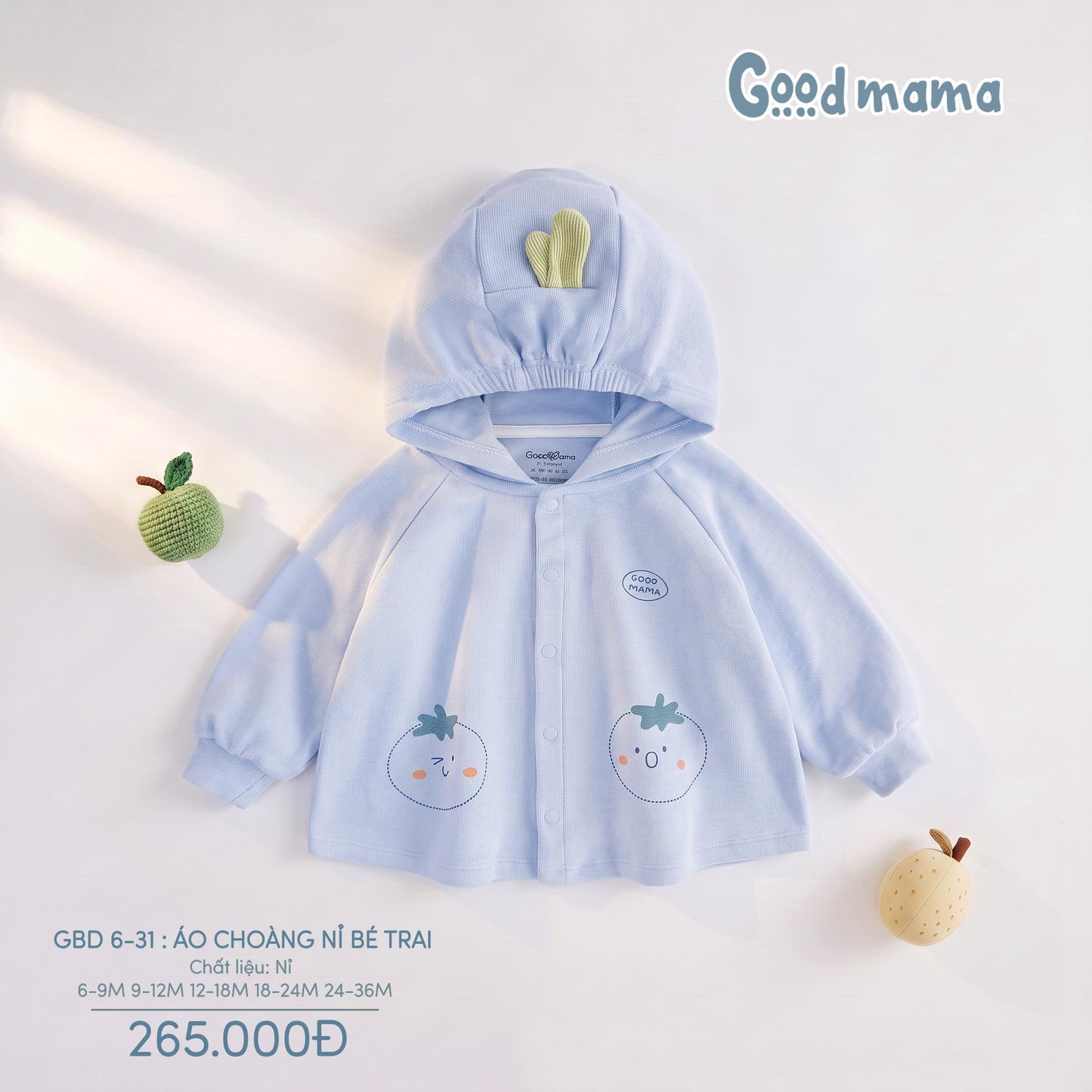 GBD 6-31: ÁO CHOÀNG NỈ GOODMAMA - ẤM ÁP, GỌN NHẸ CHO NHỮNG NGÀY SE LẠNH