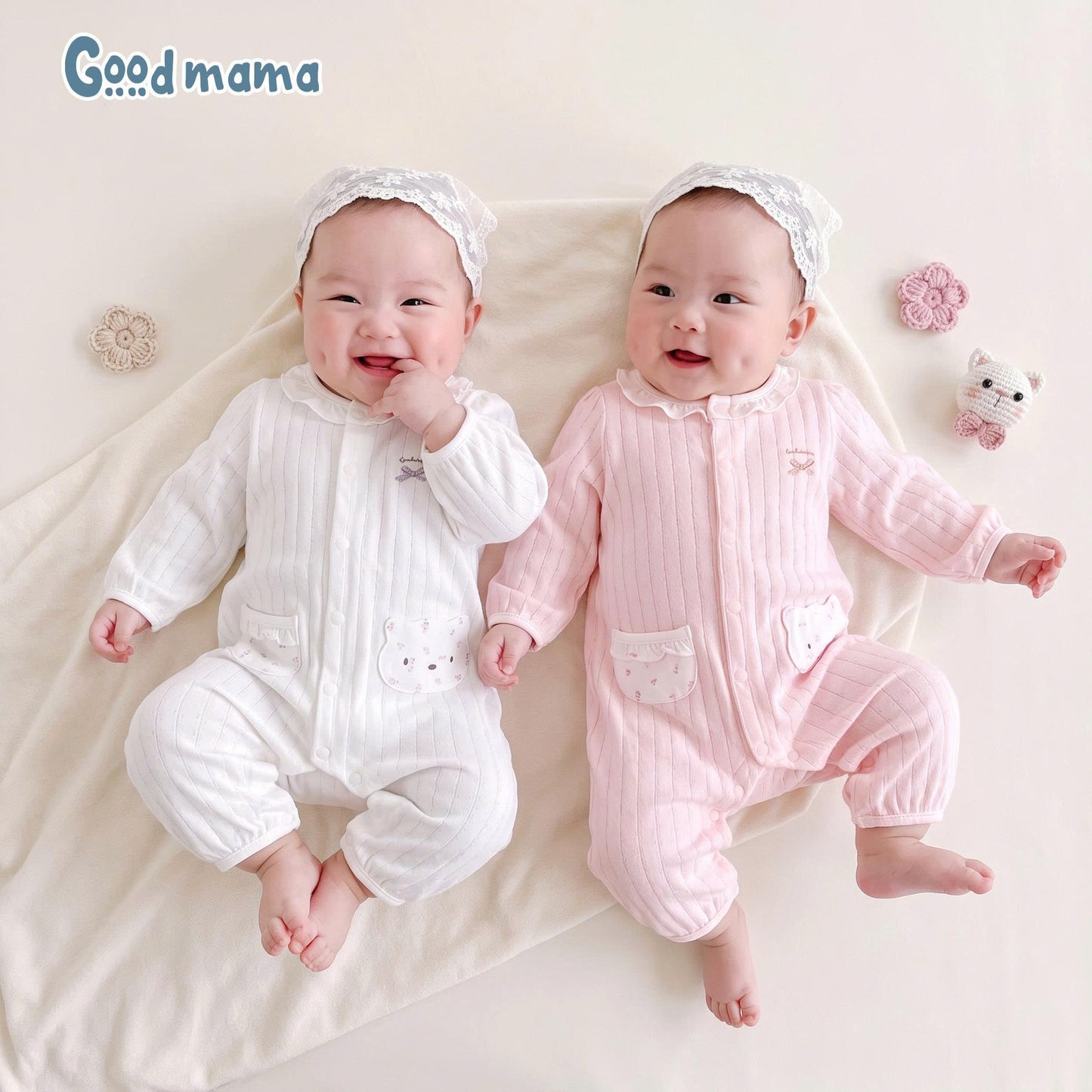 BODY DÀI TAY BÉ GÁI GOODMAMA – MỀM MẠI, XINH XẮN CHO NHỮNG THÁNG ĐẦU ĐỜI