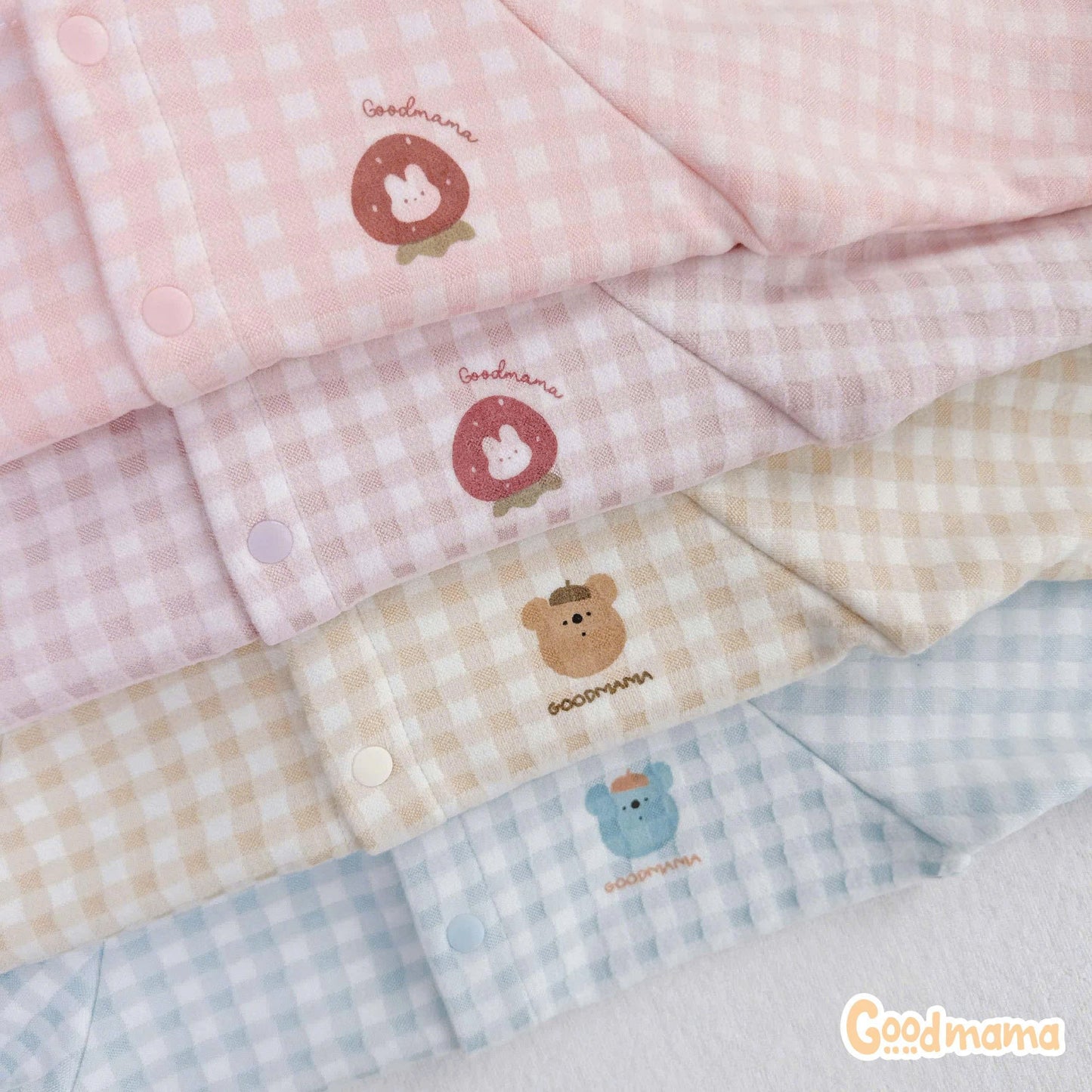 Áo Khoác Nỉ Caro Sơ Sinh Goodmama – Mềm Mại, Ấm Áp Cho Bé Trong Những Ngày Se Lạnh