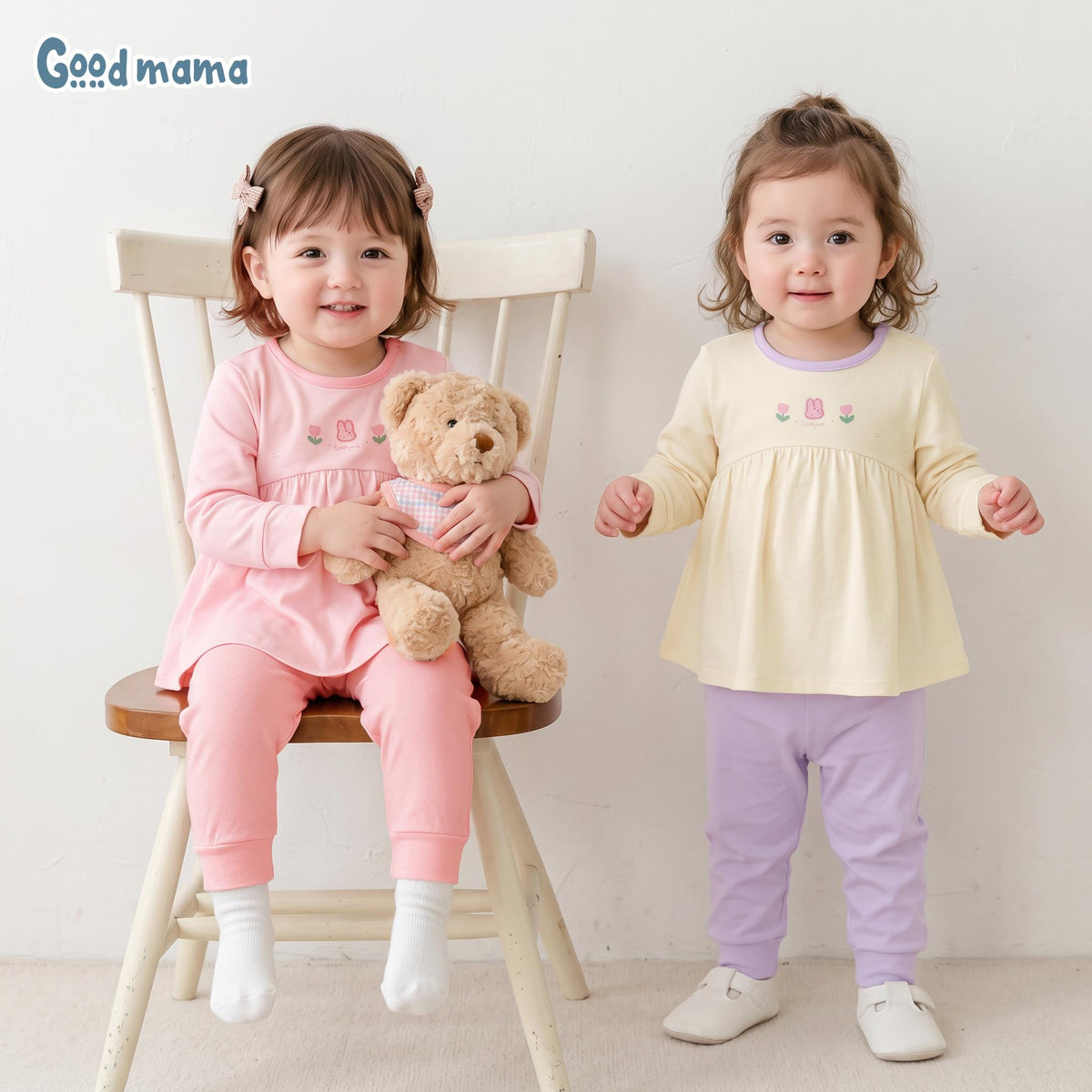 Bộ Cài Vai Goodmama GBD6-53 – Mềm Mại, Thoải Mái Cho Bé Mặc Cả Ngày