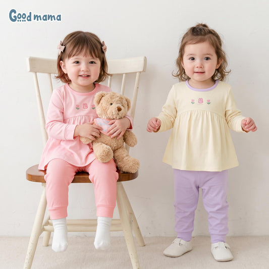 Bộ Cài Vai Goodmama GBD6-53 – Mềm Mại, Thoải Mái Cho Bé Mặc Cả Ngày