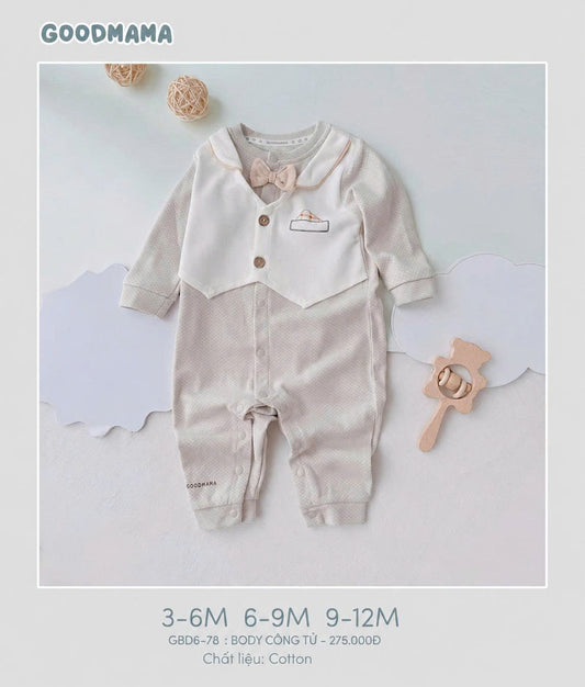 Body Công Tử Goodmama GBD6-78 – Chỉn Chu, Lịch Lãm Mà Vẫn Thoải Mái Cho Bé