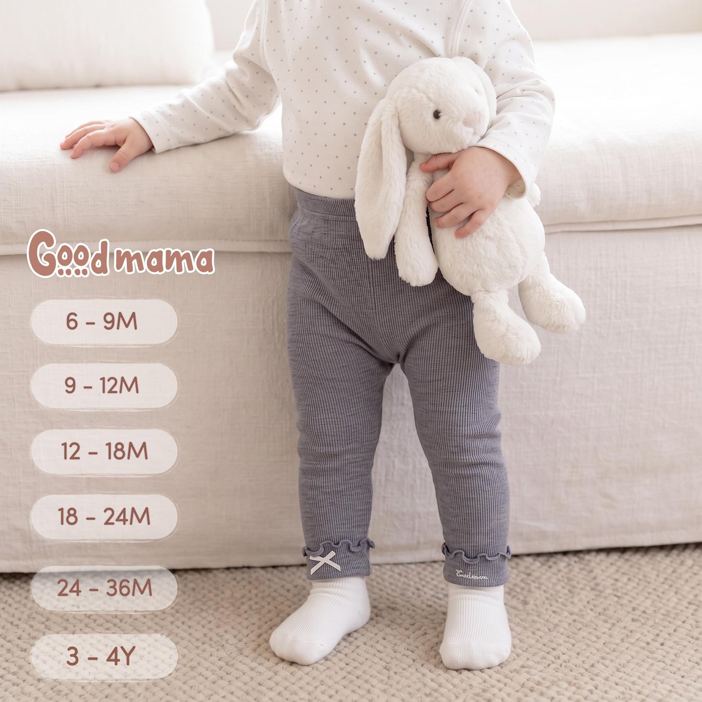 Quần Legging Cho Bé Goodmama GBD6-35 – Mềm Mại, Co Giãn Và Dễ Phối Mỗi Ngày