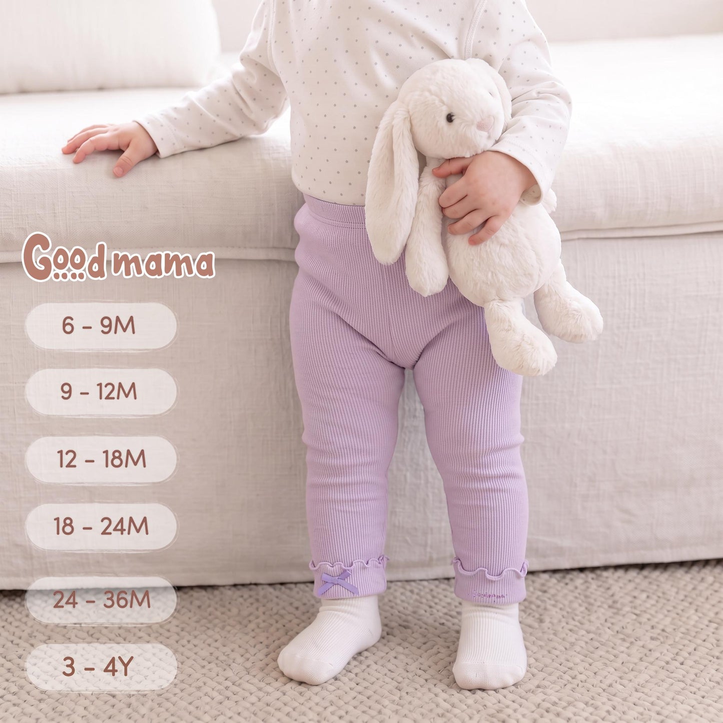 Quần Legging Cho Bé Goodmama GBD6-35 – Mềm Mại, Co Giãn Và Dễ Phối Mỗi Ngày