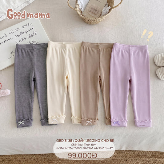 Quần Legging Cho Bé Goodmama GBD6-35 – Mềm Mại, Co Giãn Và Dễ Phối Mỗi Ngày