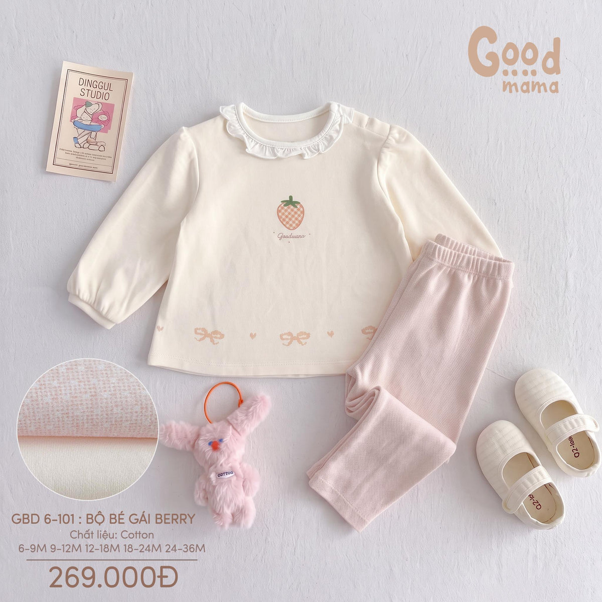 Bộ bé gái Berry Goodmama GBD 6-101 – Dịu dàng từng khoảnh khắc
