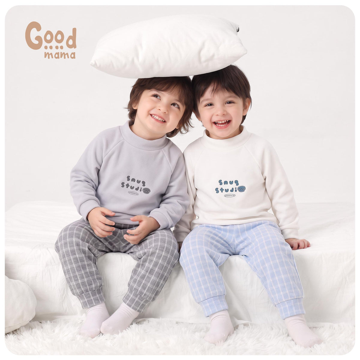 Bộ Giữ Nhiệt Nỉ Bé Trai Goodmama GBD6-36 – Ấm Áp, Mềm Mại Cho Những Ngày Se Lạnh