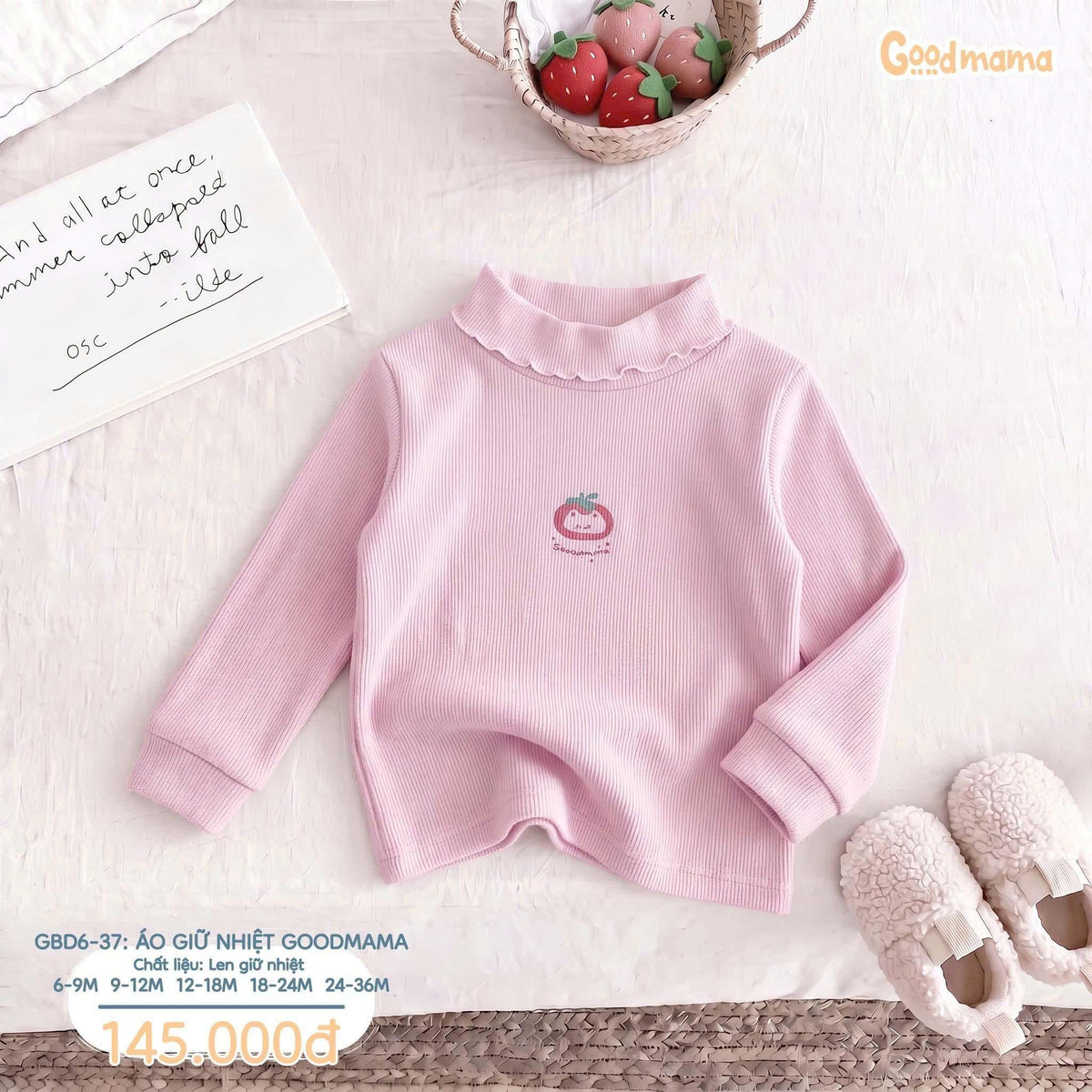 Áo Giữ Nhiệt Goodmama GBD6-37 – Mềm Mại, Giữ Ấm Nhẹ Nhàng Cho Bé Ngày Thu Đông