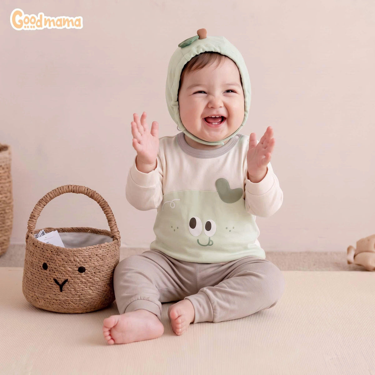 Bộ Cài Vai Goodmama GBD6-51 – Mềm Mại, Nhẹ Nhàng Cho Bé Từ Những Ngày Đầu Đời