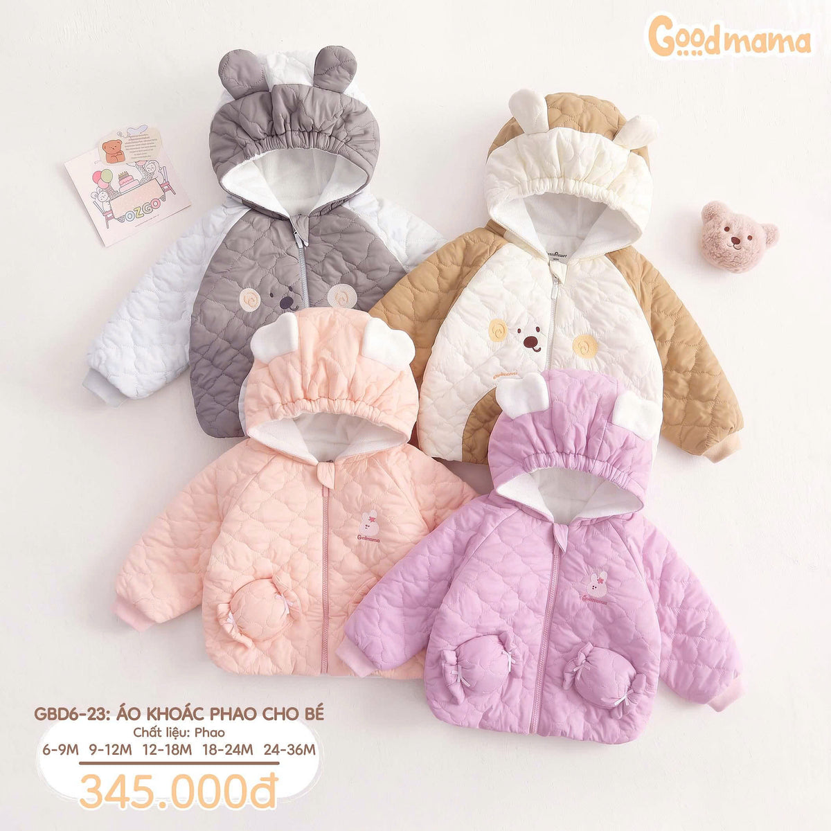 Bộ Cài Vai Goodmama GBD6-51 – Mềm Mại, Nhẹ Nhàng Cho Bé Từ Những Ngày Đầu Đời (Copy)