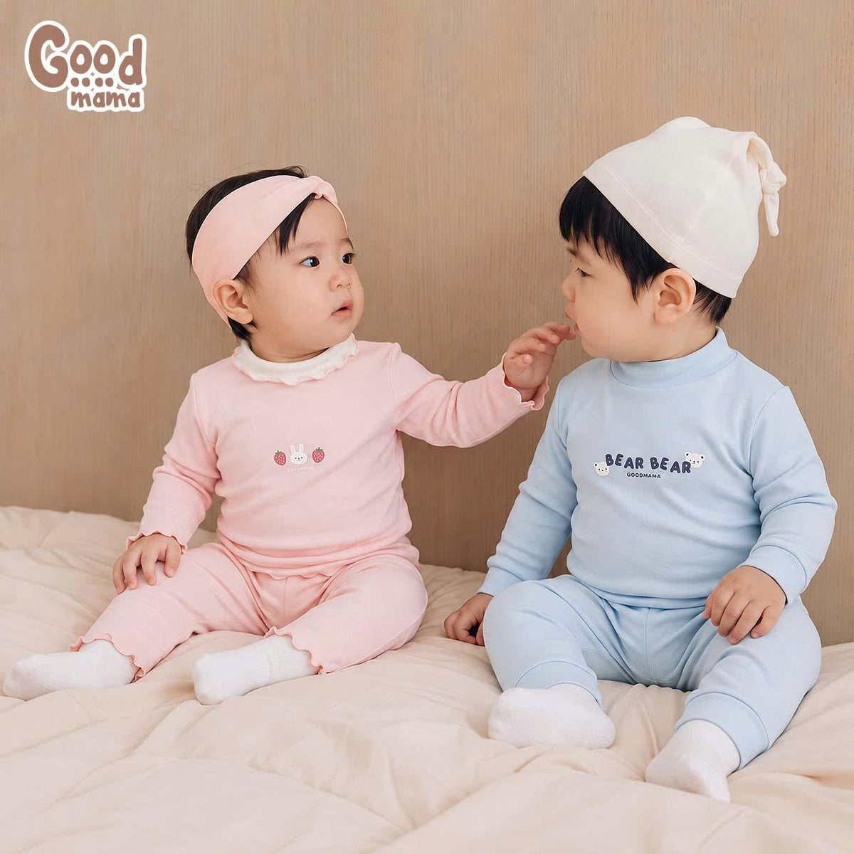 Bộ giữ nhiệt Lyocell Goodmama GBD6-125 – Mềm mại ôm bé, dịu dàng qua ngày se lạnh