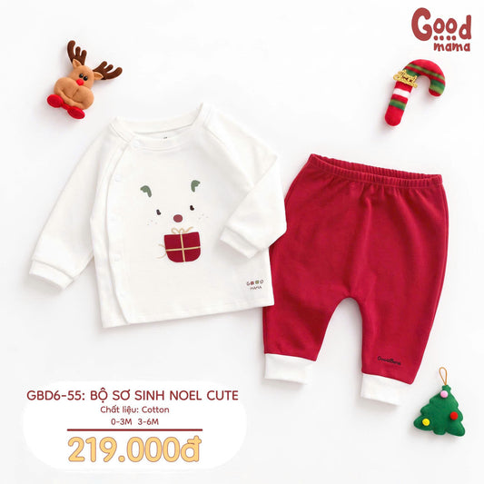 GBD6-55 BỘ SƠ SINH NOEL CUTE GOODMAMA