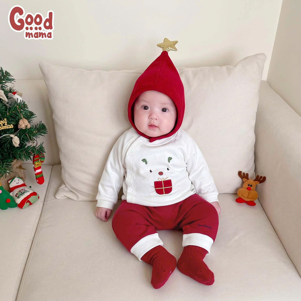 GBD6-55 BỘ SƠ SINH NOEL CUTE GOODMAMA