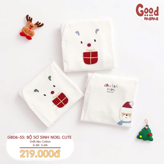 GBD6-55 BỘ SƠ SINH NOEL CUTE GOODMAMA