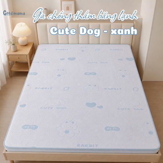 Ga Chống Thấm Băng Lạnh - Cute Dog Xanh