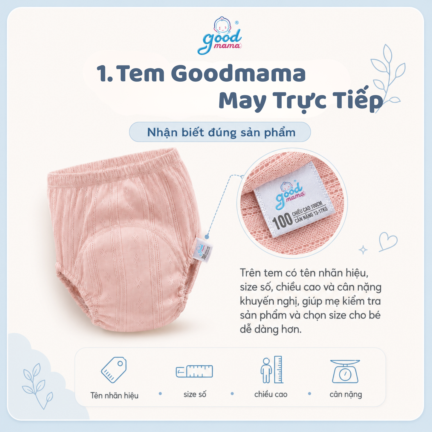 Quần tập bỏ bỉm Thoáng Khí