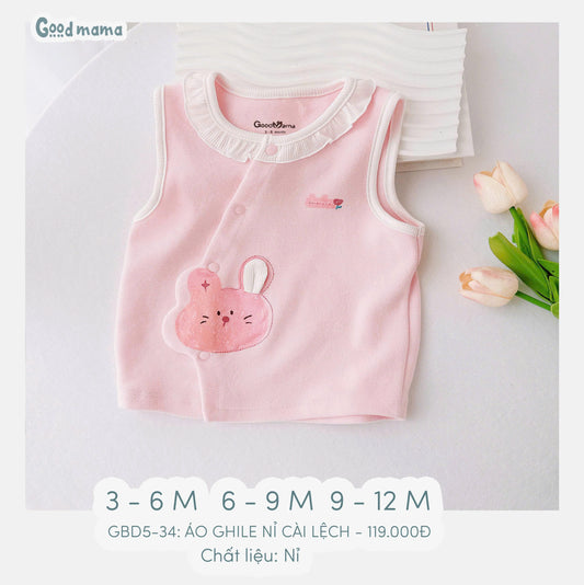 GBD5 - 34: ÁO GHILE NỈ CÀI LỆCH