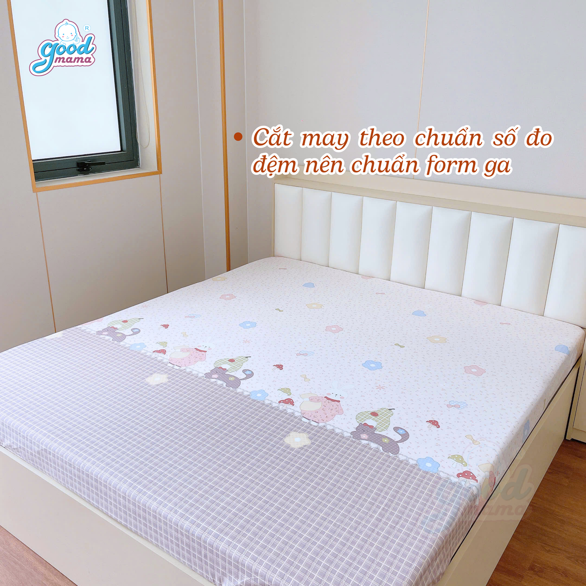 Ga Chống Thấm Cao Cấp Goodmama- Mẫu Khu Vườn Hoa