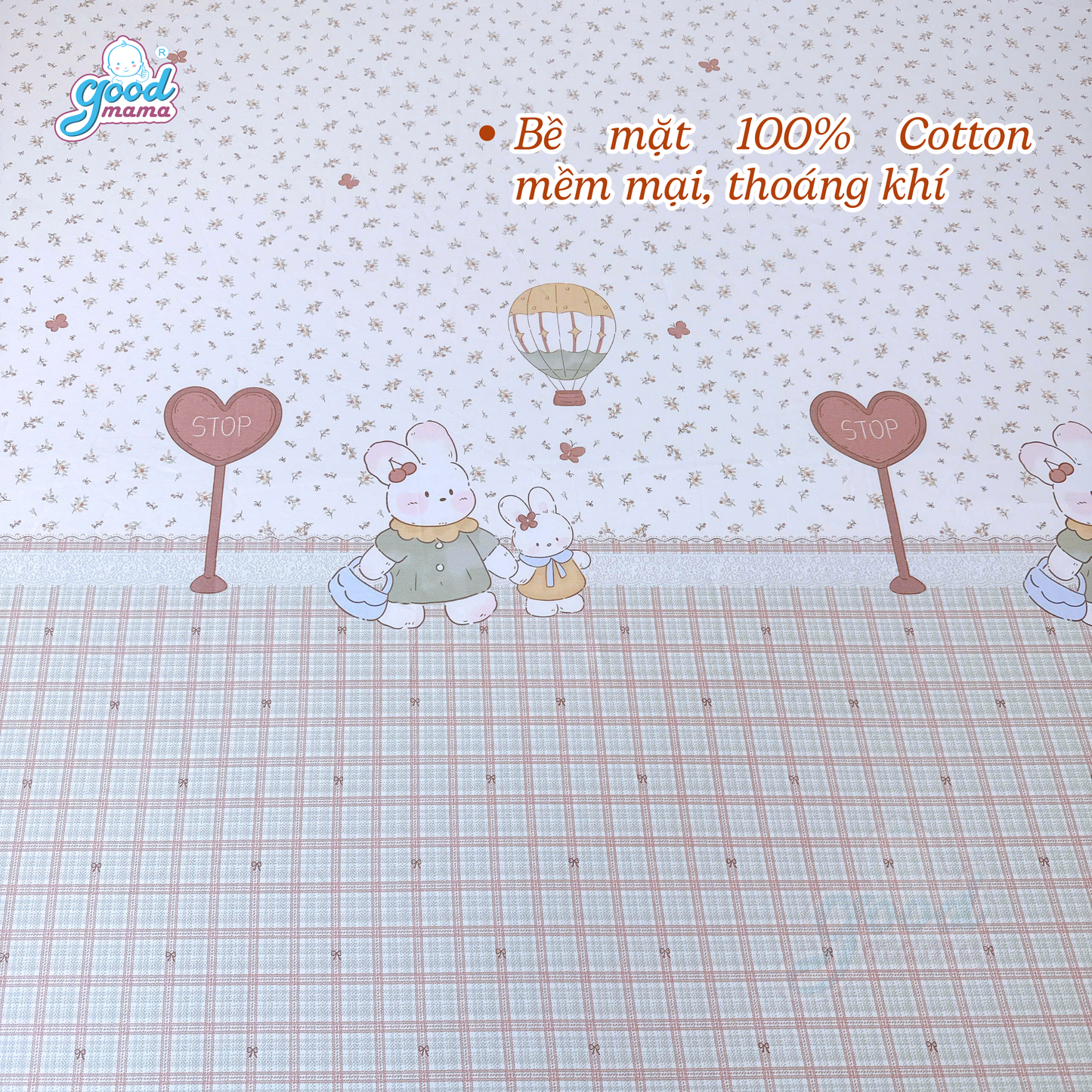 Ga Chống Thấm Goodmama - Mẫu Thỏ hoa nhí