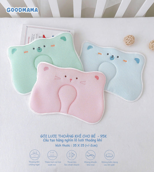 GỐI LƯỚI THOÁNG KHÍ CHO BÉ