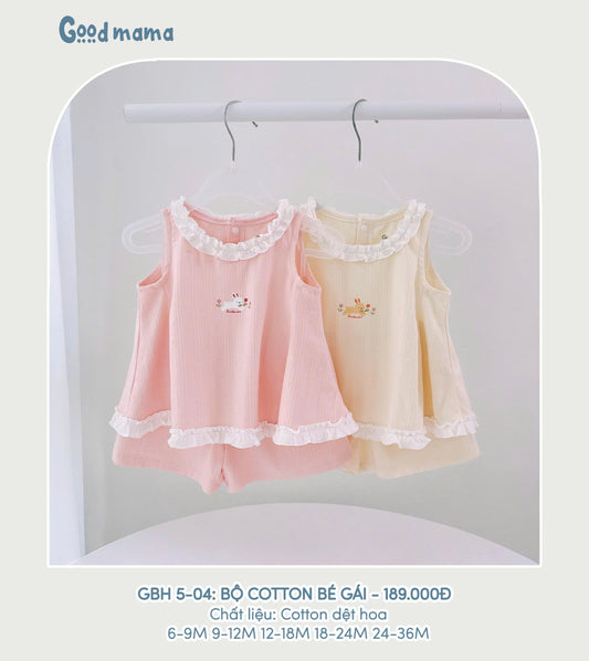 GBH5-04: BỘ COTTON BÉ GÁI