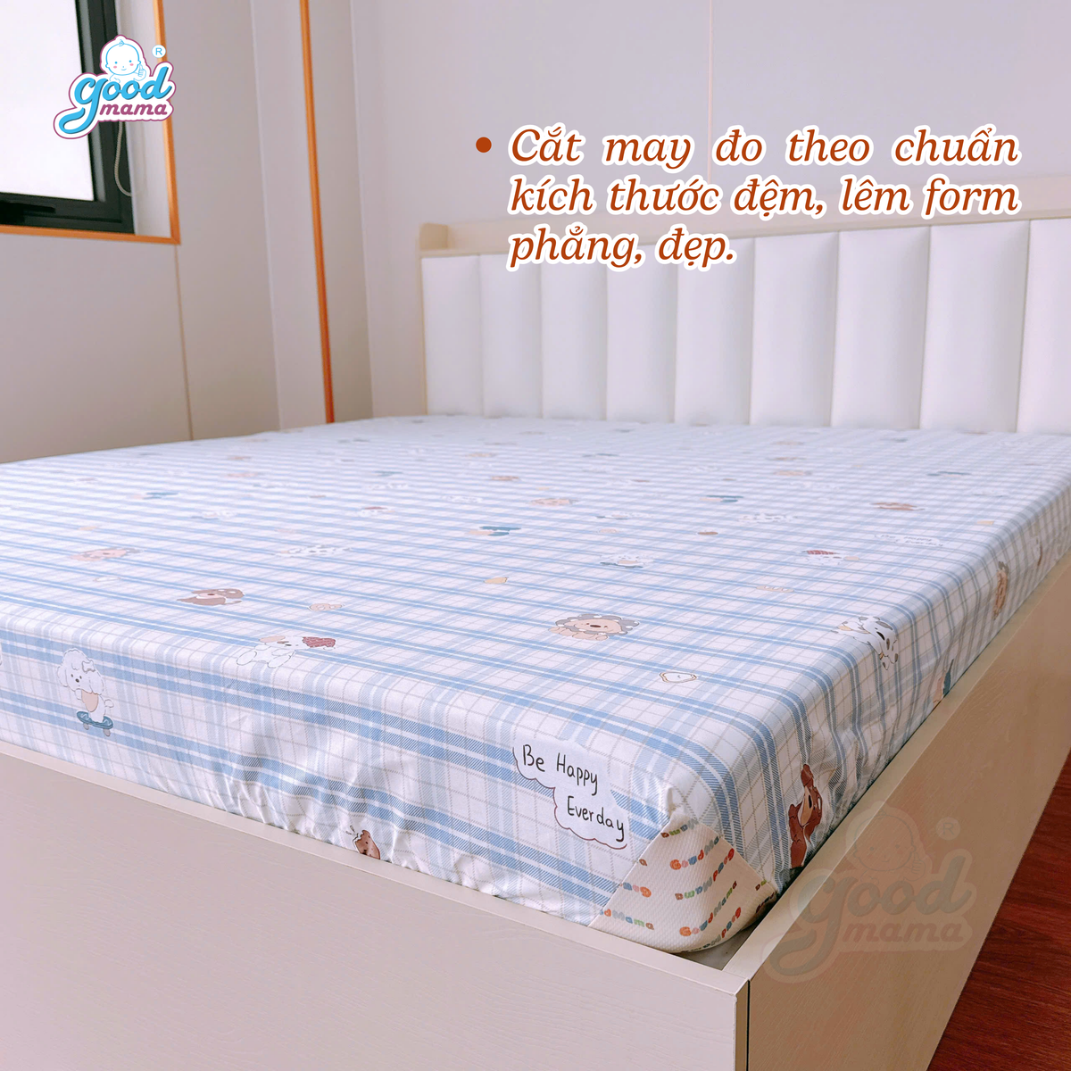 Ga Chống Thấm Cao Cấp Goodmama- Mẫu Cún Cute