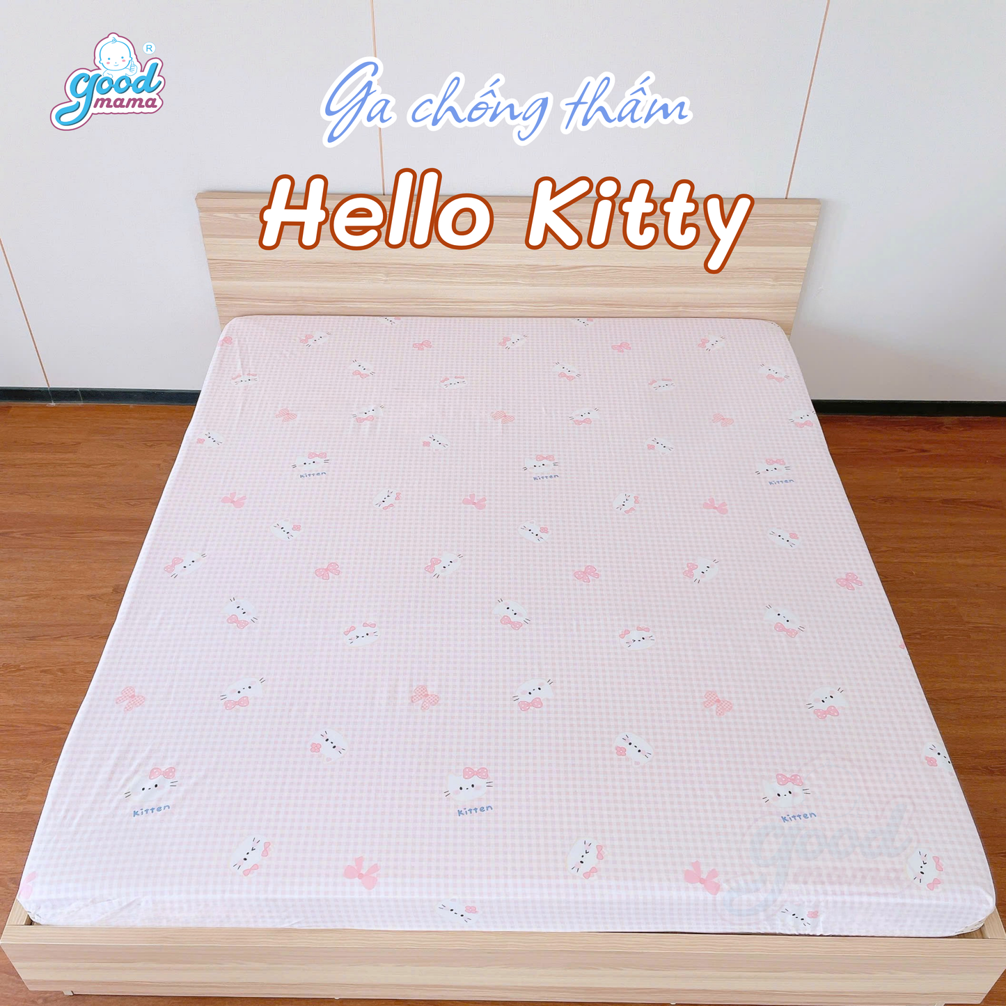 Ga Chống Thấm Goodmama - Mẫu Hello Kitty