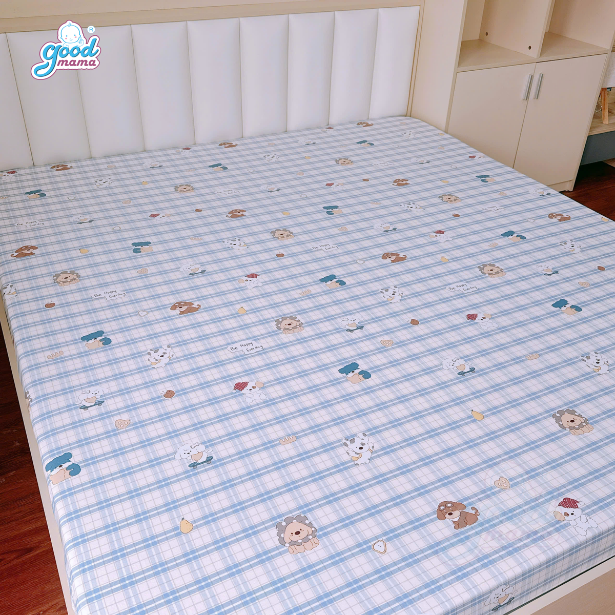Ga Chống Thấm Cao Cấp Goodmama- Mẫu Cún Cute