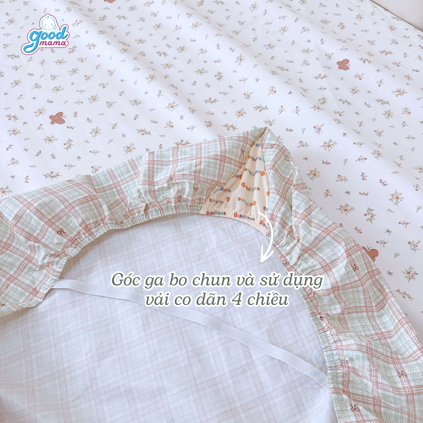 Ga Chống Thấm Goodmama - Mẫu Thỏ hoa nhí