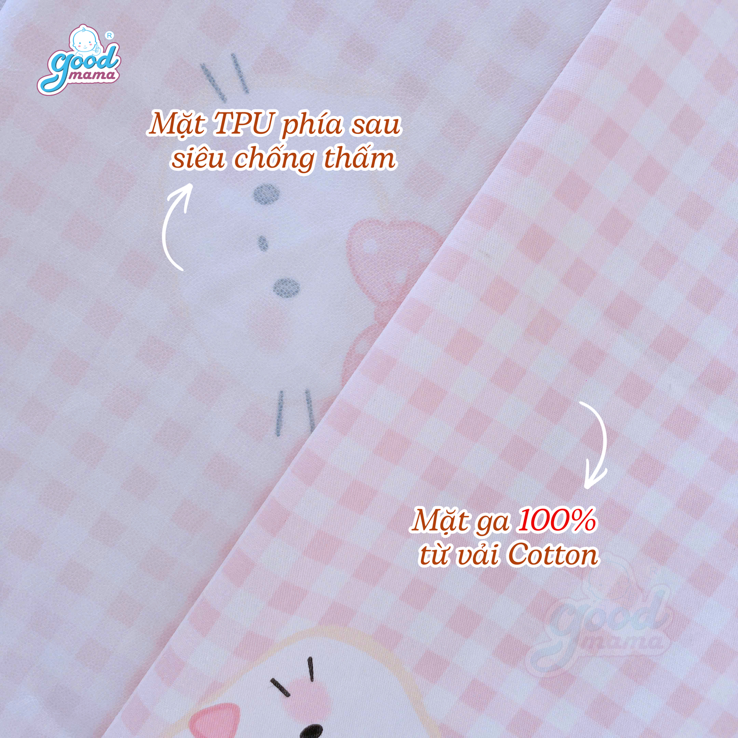 Ga Chống Thấm Goodmama - Mẫu Hello Kitty
