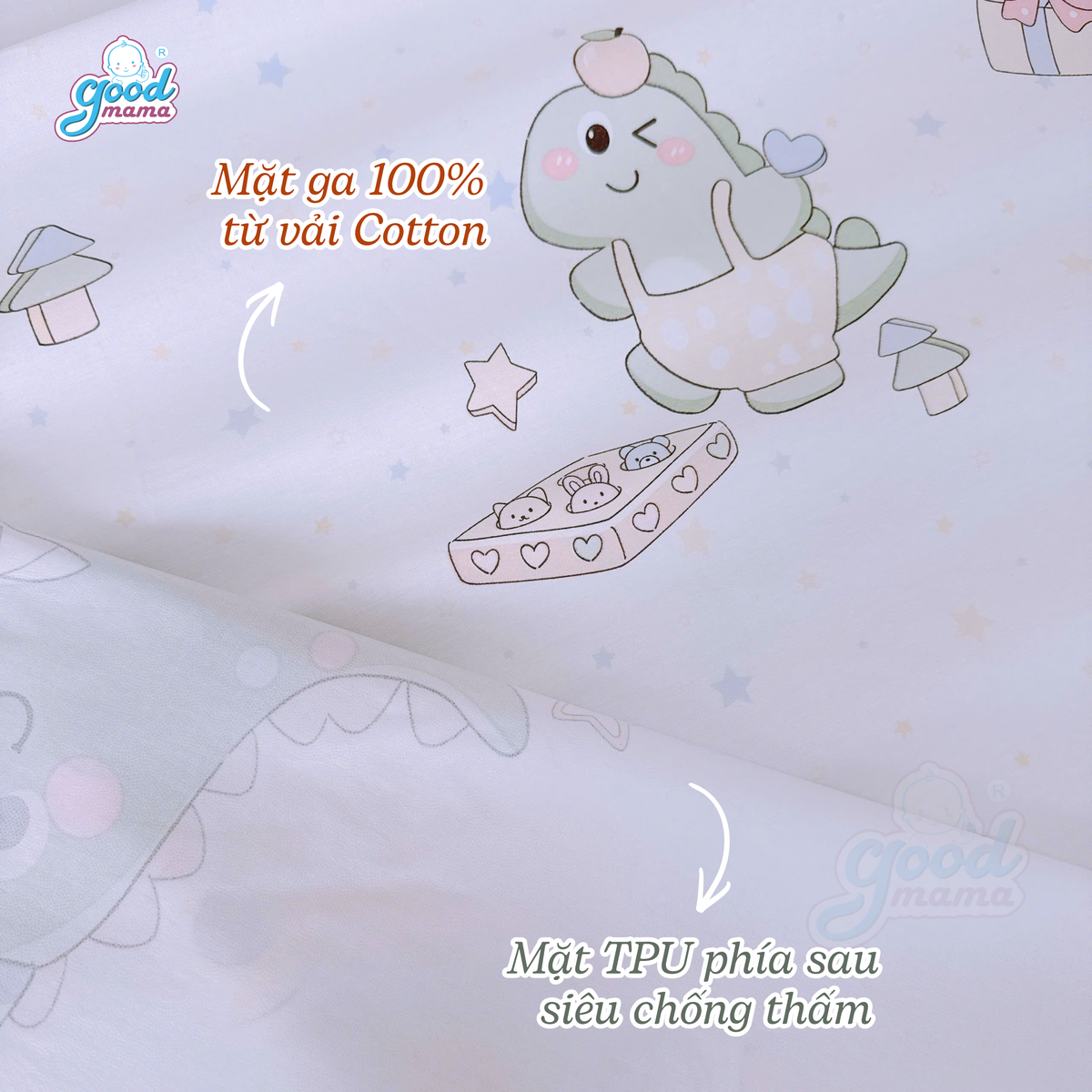 Ga Chống Thấm Cao Cấp Goodmama- Mẫu Thế Giới Khủng Long