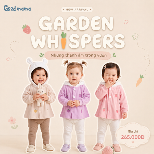 GBD 6-32: ÁO CHOÀNG NỈ BÉ GÁI – MỀM ẤM, XINH XẮN CHO NHỮNG NGÀY SE LẠNH