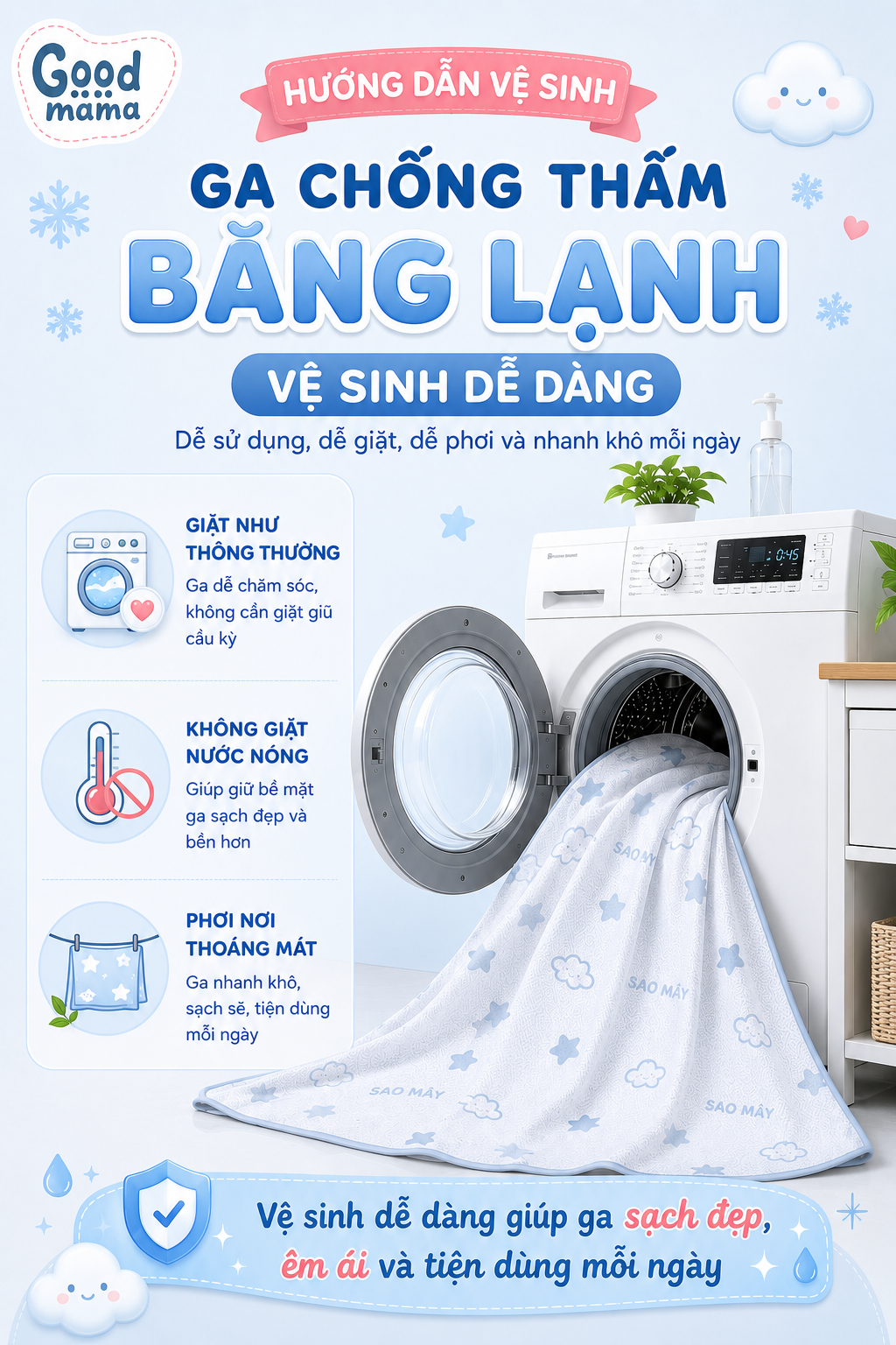 Ga Chống Thấm Băng Lạnh - Happy Bear