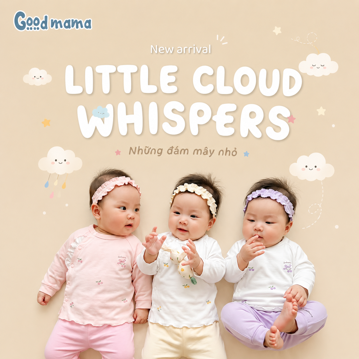 GBH 6-38: BỘ SƠ SINH BLUEBERRY - MỀM MẠI, KHÁNG KHUẨN CHO BÉ YÊU