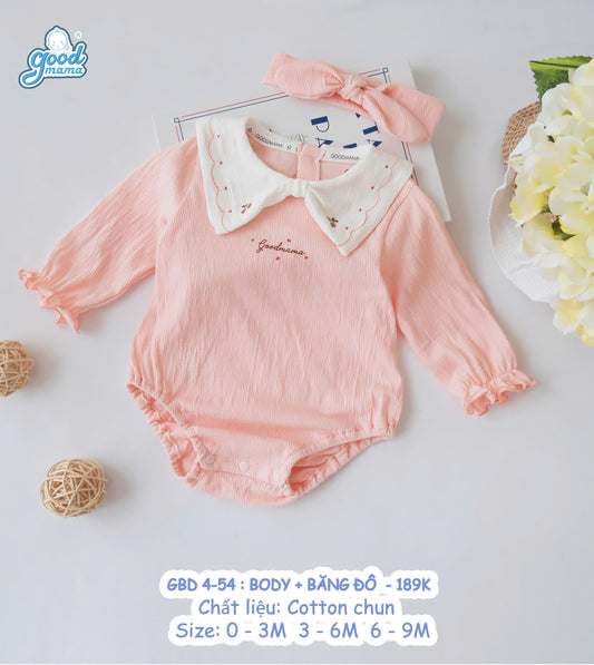 Set Body và Băng Đô Goodmama Chất Liệu Cotton Chun