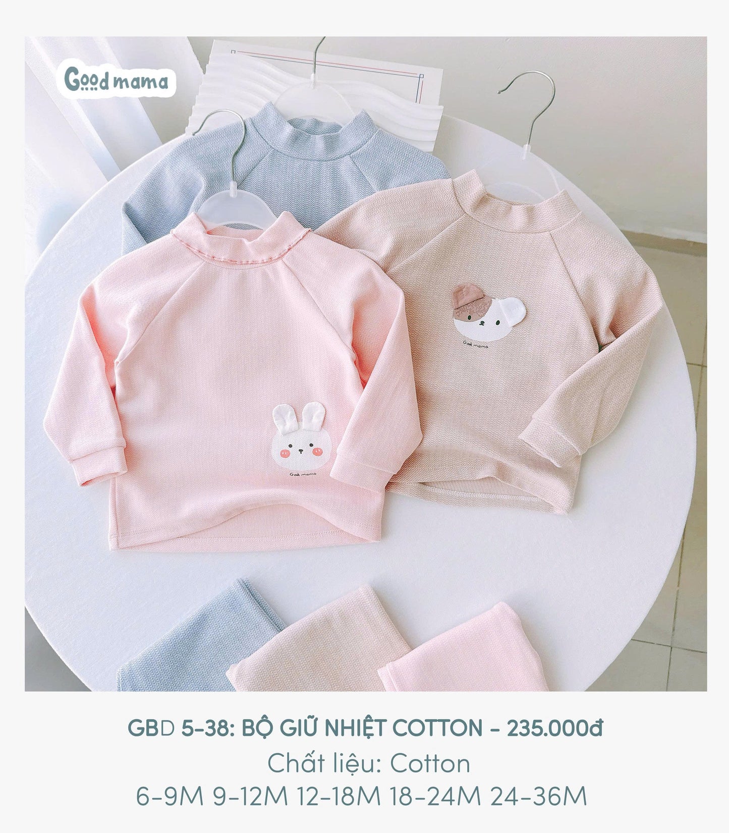 GBD5 - 38: BỘ GIỮ NHIỆT COTTON