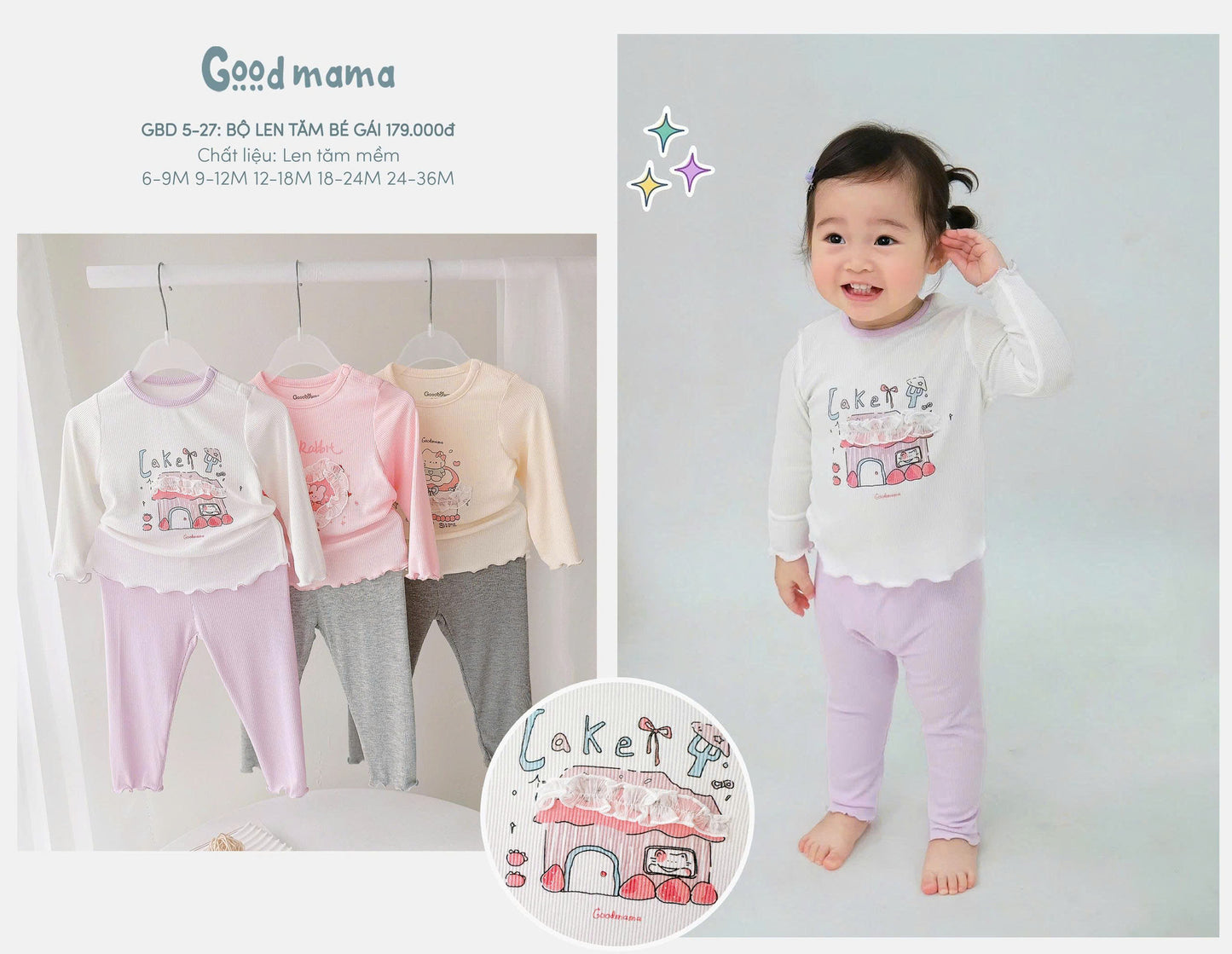 GBD 5 - 27: BỘ LEN TĂM BÉ GÁI