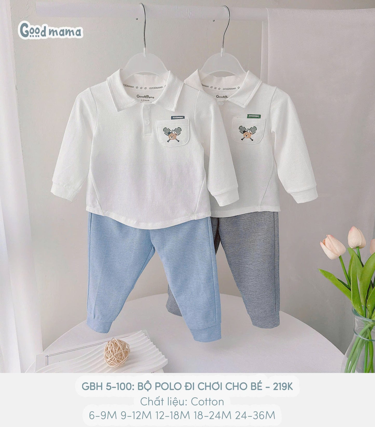 GBH 5 - 100: BỘ POLO ĐI CHƠI CHO BÉ