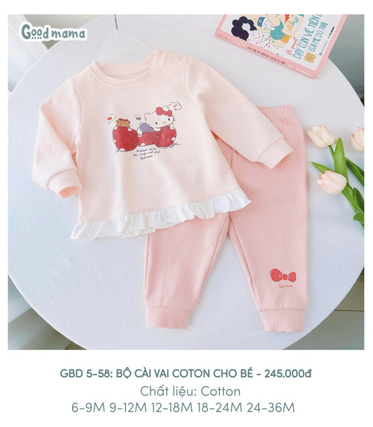 GBD 5 - 58: BỘ CÀI COTTON CHO BÉ
