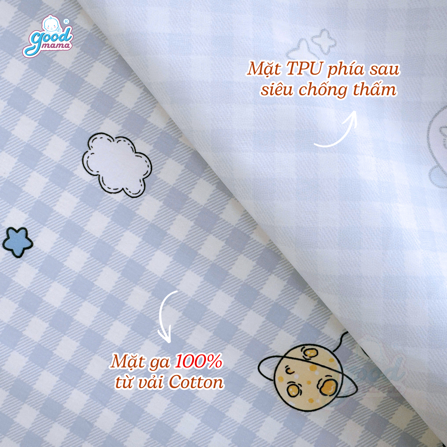 Ga Chống Thấm Goodmama - Mẫu Khủng Long Xanh