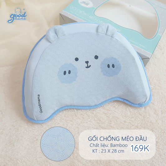 Gối Chống Méo Đầu Goodmama Mẫu Mới Chất Liệu Bamboo