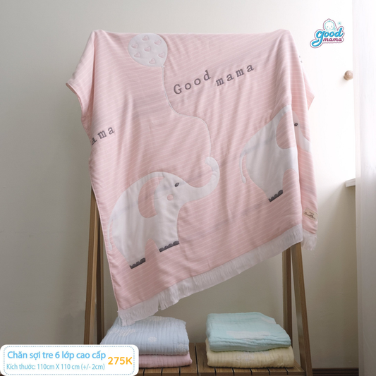 Chăn sơ sinh cho bé Goodmama-6 Lớp 110x100cm