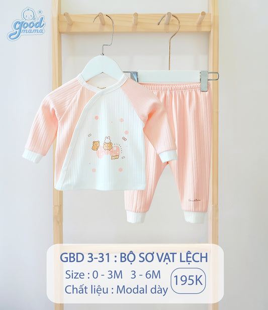 GBD3-31 Bộ Sơ Vạt Lệch Goodmama Chất Liệu Modal Dày