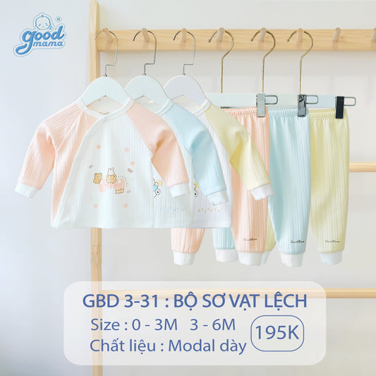 GBD3-31 Bộ Sơ Vạt Lệch Goodmama Chất Liệu Modal Dày