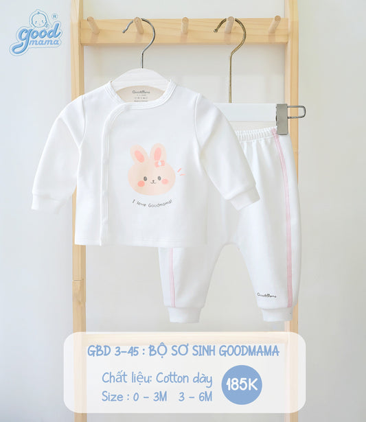 GBD3-45 Bộ Sơ Sinh Goodmama Chất Liệu Cotton Dày