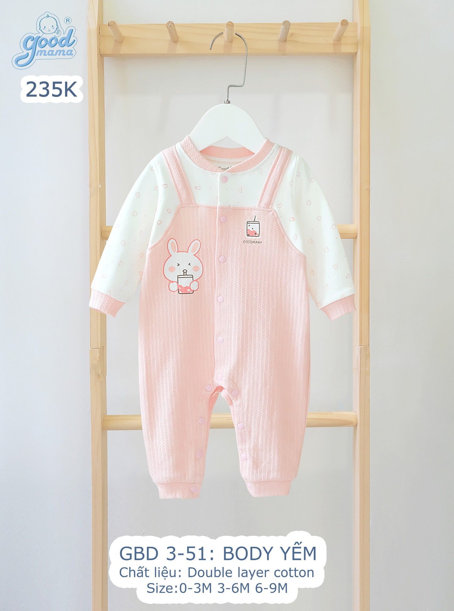 GBD3-51 Body Yếm Goodmama  Chất Liệu Double Layer Cotton