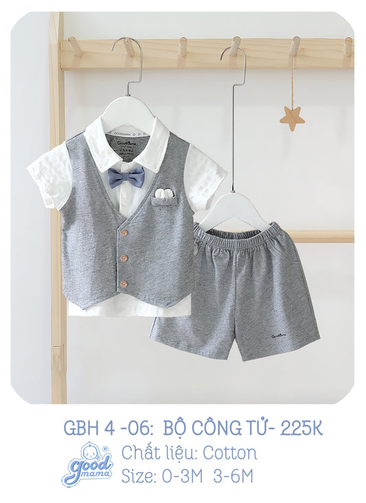 GBH4-06 Bộ Công Tử Goodmama Chất Liệu Cotton