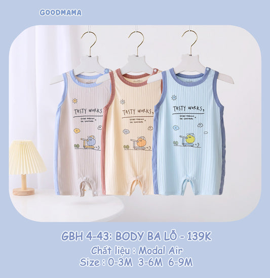 GBH4-43 Body Ba Lỗ Goodmama Chất Liệu Modal Air